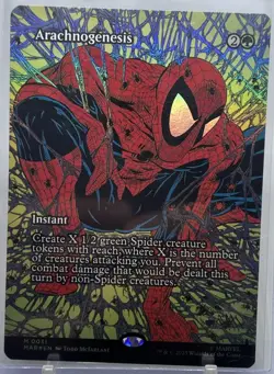 M:tG Spiderman Arachnogenesis (Borderless) Marvel Universe Eternal-Legal Foil - Image 1