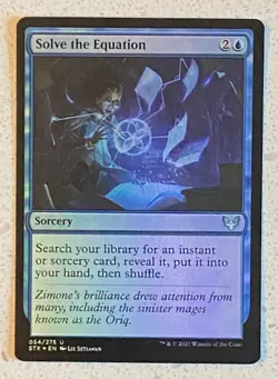 MTG Strixhaven School of Mages Foil Solve the Equation - Uncommon - Image 1