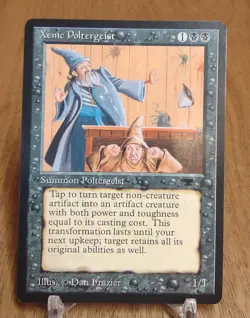 XENIC POLTERGEIST x1 mtg NM/NM- Antiquities 1 Unc UNPLAYED - Image 1
