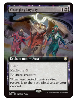Changing Loyalty - Extended Art Commander: Secrets of Strixhaven MTG - Image 1