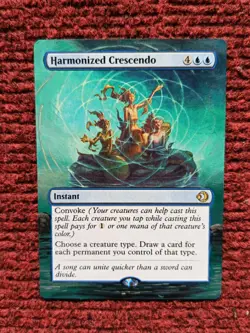 Harmonized Crescendo MTG Lorwyn Eclipsed Hand Painted Extended Full Altered Art - Image 1