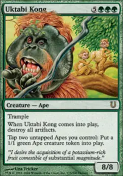 1 x Uktabi Kong - Unhinged - Moderate Play - MTG - Image 1