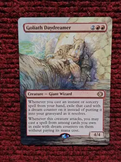 Goliath Daydreamer MTG Lorwyn Eclipsed Hand Painted Borderless Full Altered Art - Image 1