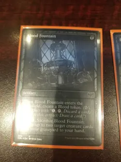 MTG Blood Fountain Foil NM Double Feature Monochrome - Image 1
