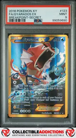 2016 Pokemon Xy Breakpoint #123 Fa/Gyarados Ex Breakpoint-Secret PSA 9 - Image 1