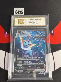 Pokemon TCG Chinese Vaporeon VMAX CSHC-006/009 HR Holo Card-Pyxis gold 10 - Image 1