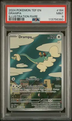 2024 Pokemon TEF EN Drampa Illustration Rare 184/162 - Image 1