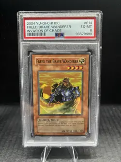 Yu-Gi-Oh! Freed the Brave Wanderer IOC-014 Invasion of Chaos Unlimited PSA 6 - Image 1