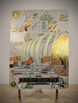 OP15-116 R⭐ Gum-Gum Golden Rifle (Alt Art) Adventure on Kami's Island - English - Image 1