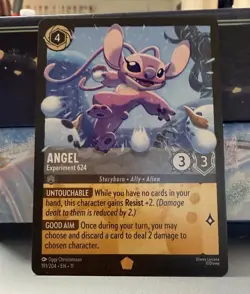 Disney Lorcana Winterspell 191/204 Angel Experiment 624 Legendary Regular - Image 1