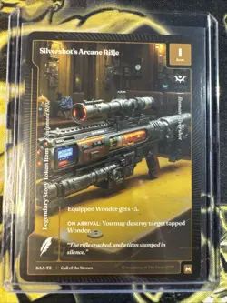 Wonders of the First CCG CoTS Mythic Silvershot’s Arcane Rifle Paper BAA-T2🔥🔥 - Image 1