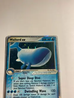 Pokemon TCG Wailord ex 100/100 Sandstorm Holo Vintage Rare Nintendo 2003 - Image 2