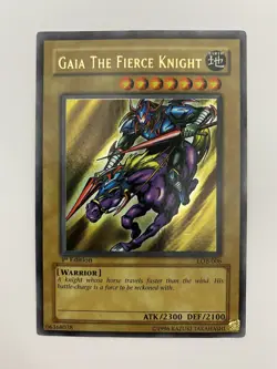 G2U YuGiOh TCG Gaia The Fierce Knight LOB006 1st Edition LP - Image 1