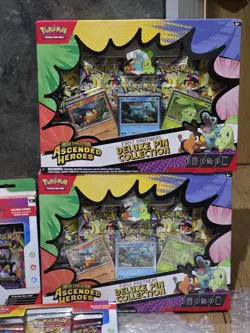 Pokemon TCG Mega Evolution Ascended Heroes First Partners Deluxe Pin Collection - Image 1
