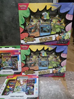 Pokemon TCG Mega Evolution Ascended Heroes First Partners Deluxe Pin Collection - Image 3