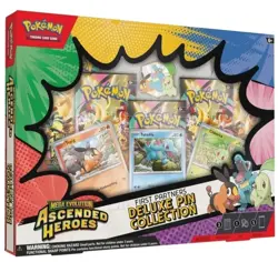 Pokemon TCG Mega Evolution Ascended Heroes First Partners Deluxe Pin Collection - Image 1