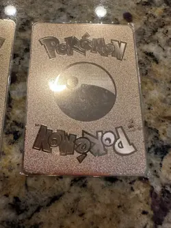 Metal Fan made Pokemon cards, Ancient Mew, Blastoise, Venusaur, Charizard - Image 3