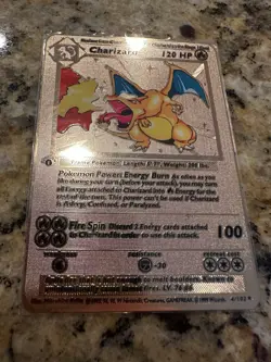 Metal Fan made Pokemon cards, Ancient Mew, Blastoise, Venusaur, Charizard - Image 4