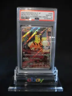PSA 10 Pokemon Card Detective Pikachu promo 098/SV-P Japanese - Image 1