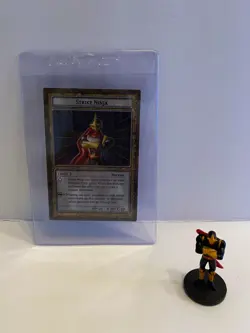Yugioh Dungeon Dice Monsters Strike Ninja ST-03 1996 & Card - Image 1