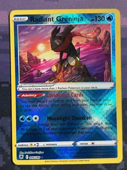 Radiant Greninja 046/189 Pokemon Astral Radiance Radiant Rare Card Near Mint NM1 - Image 1