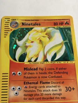Ninetales Expedition Pokemon Card E-Series Reverse Holo 21/165 LP Condition - Image 4