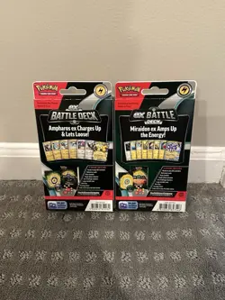 2 DECKS MIRAIDON & AMPHAROS Pokemon TCG ex Battle Deck 60 Card Theme Deck Sealed - Image 2