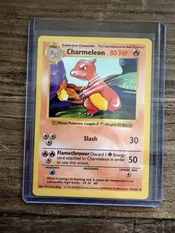 🔥 Shadowless 🔥 Charmander & Charmeleon 46/102 & 24/102 Base Set - 2 Cards - Image 3
