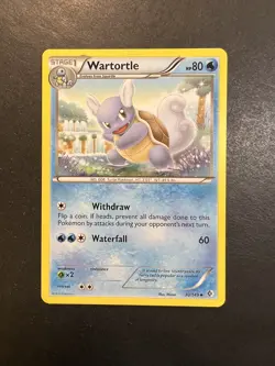 Pokemon BW Boundaries Crossed Set Wartortle Uncommon Card 30/149 NM/MINT - Image 1