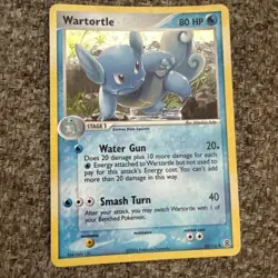 Wartortle Uncommon FireRed & LeafGreen 50/112 Water Reverse Holo Pokemon Card - Image 1