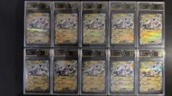 Chinese Pokemon Mewtwo ex 039/129 RR OCD 10 Pristine Graded Card Lot*10 GL15 - Image 1