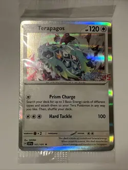 Terapagos 161/191 with Sprigatito SEALED PROMO Best Buy Pokemon Card - Image 1