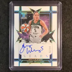 2025 Impeccable WNBA GABBY WILLIAMS Stars Auto Holo Silver 18/25 - Image 1