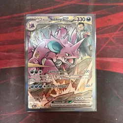 Pokemon TCG Team Rockets Nidoking EX Card 233/182 Sir Destined Rivals NM Rare - Image 1