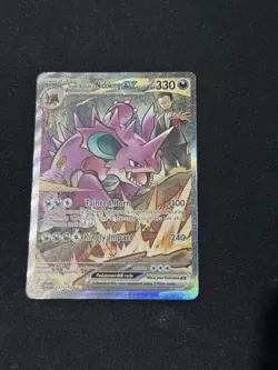 Pokemon TCG Team Rockets Nidoking EX Holo Card 233/182 Destined Rivals SIR NM - Image 1