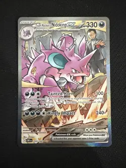 Pokemon TCG Team Rockets Nidoking EX 233/182 Destined Rivals NM Condition - Image 1