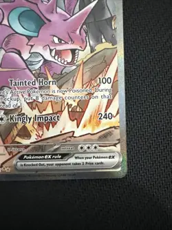 Pokemon TCG Team Rockets Nidoking EX 233/182 Destined Rivals NM Condition - Image 3