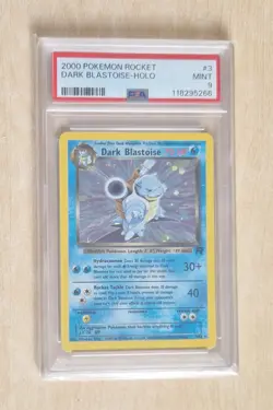 PSA 9 Dark Blastoise 3/82 Holo Pokemon Card - 2000 Team Rocket Mint - Image 1