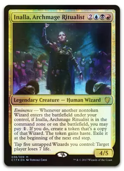 Inalla, Archmage Ritualist #38 (Foil) (LP) Commander 2017 C17 Magic MTG - Image 1