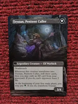 Trystan Callous Cultivator MTG Lorwyn Eclipsed Hand Painted Extended Altered Art - Image 2
