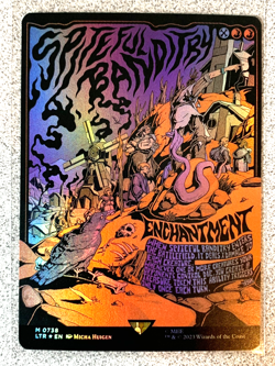 SPITEFUL BANDITRY Borderless Poster FOIL Lord of the Rings mtg 738 pack fresh - Image 1
