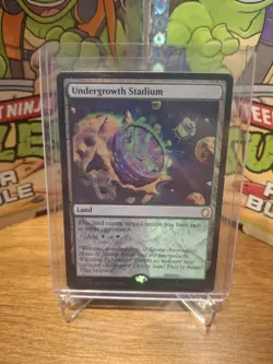 MTG TMNT Teenage Mutant Ninja Turtles Undergrowth Stadium SURGE FOIL NM - Image 1