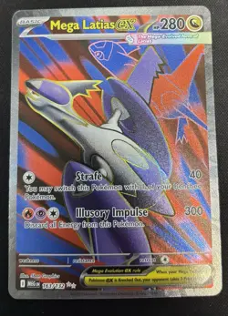 Mega Latias ex ME01: Mega Evolution 163/132 Ultra Rare Holofoil Pokemon TCG NM - Image 1