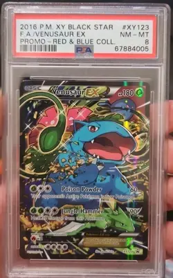2016 Pokemon XY Promos Venusaur #XY123 PSA 8 Black Star - Image 1