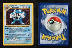 Poliwrath Holo Shadowless 1st Ed. Pokemon Base Set #13 1999 - Image 3