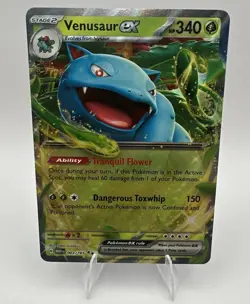 Venusaur ex 003/165 - Pokemon Scarlet & Violet 151 - Double Rare Holo (NM) - Image 1