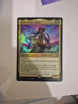 MTG Commander Masters Narci, Fable Singer Foil Card 710 - Image 2
