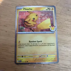 Pikachu Pokemon Day Cosmos Holo Promo Temporal Forces Pokemon TCG 051/162 SV05 - Image 1
