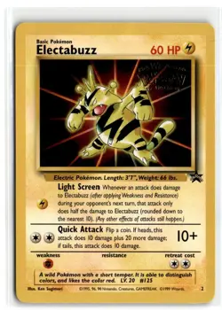 1999 POKEMON PROMOS - WIZARDS BLACK STAR ELECTABUZZ BASIC/PROMO #2 - Image 1