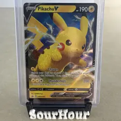 Pikachu V SWSH061 Pokemon Black Star Promo Holo - Image 1